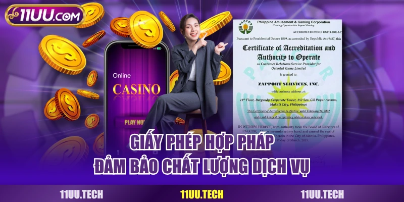 Khẳng định chất lượng dịch vụ qua các chứng nhận hợp pháp